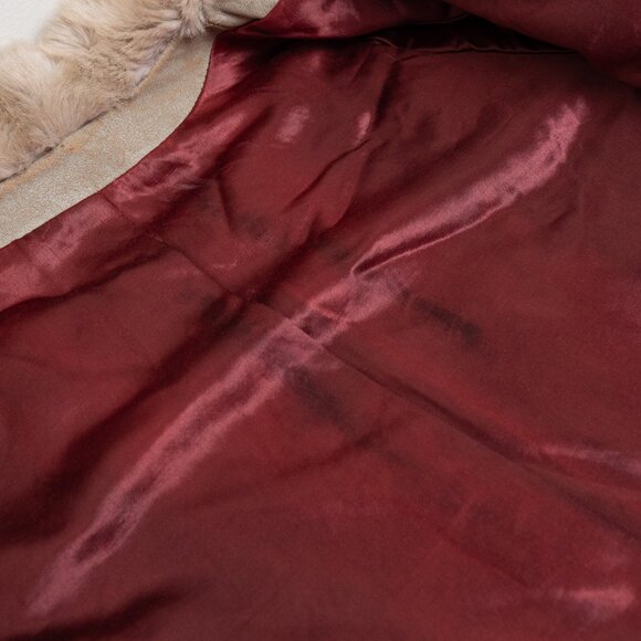 Vintage Tissavel France Faux Mink Fur Coat Small Sterling Stall Made in Canada - Picture 13 of 16